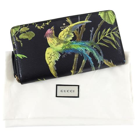 gucci tropical print wallet|Gucci wallet price list.